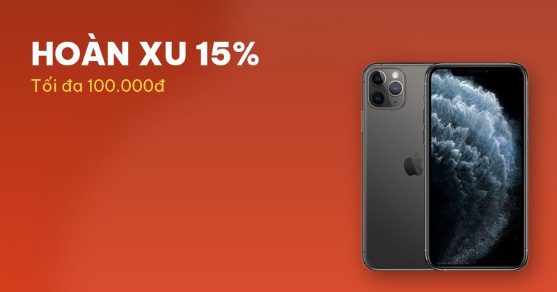 Hoàn xu 15% khi mua hàng